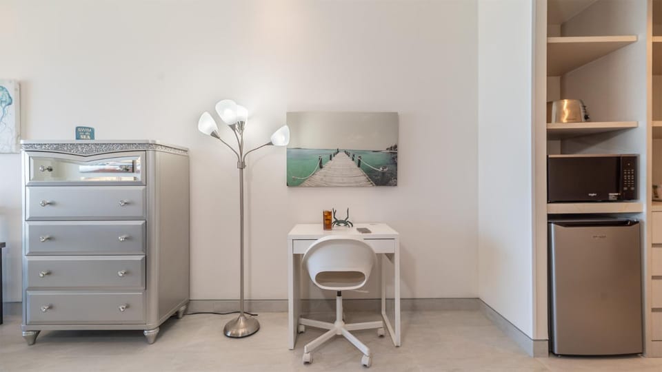 Kitchen or kitchenette, oven, wardrobe