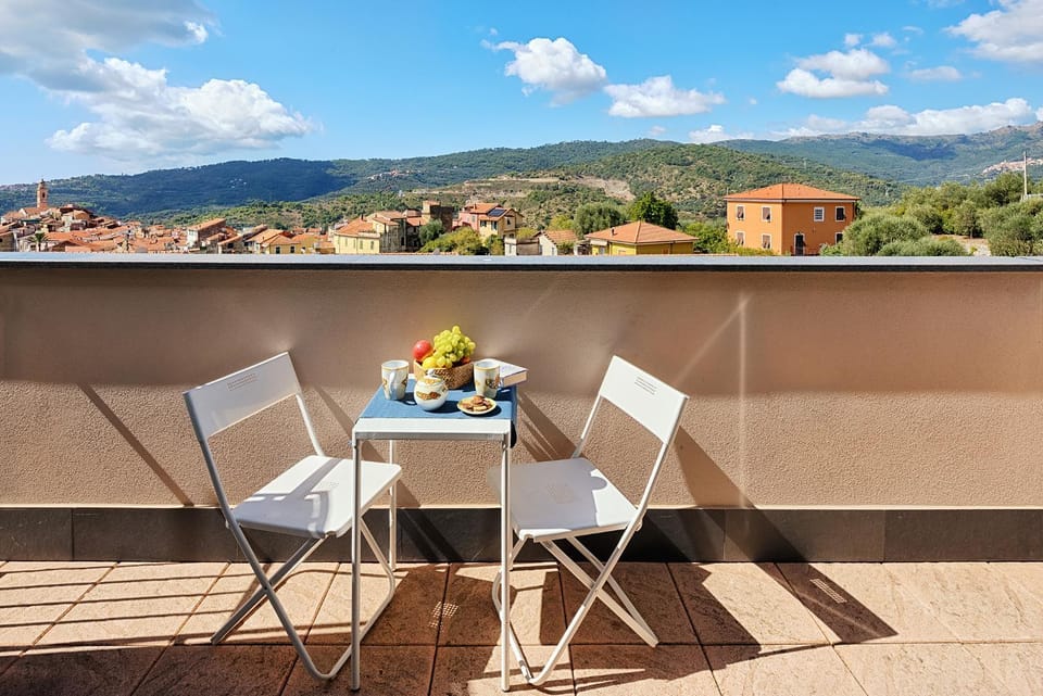 Day, Natural landscape, View (from property/room), Balcony/Terrace, Mountain view, Sea view