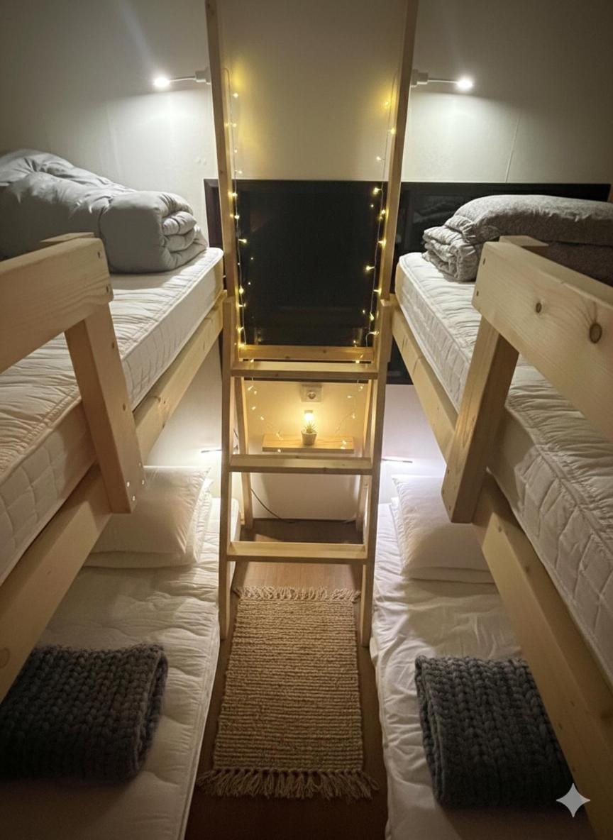 Bed, Bedroom, Sea view, bunk bed