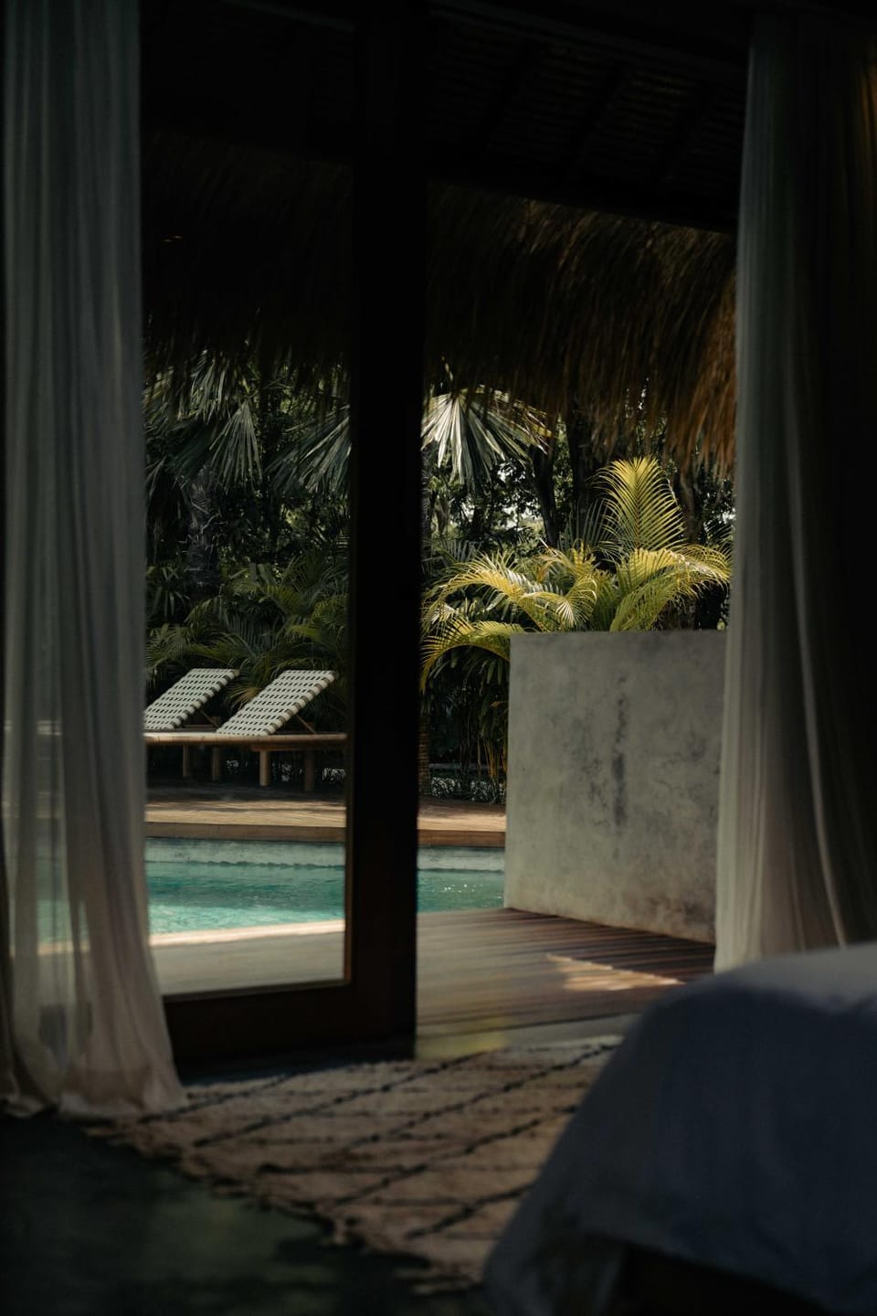 Natural landscape, Pool view, Swimming pool, sunbed