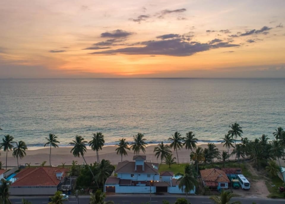 Natural landscape, Bird's eye view, Beach, Sea view, Sunset