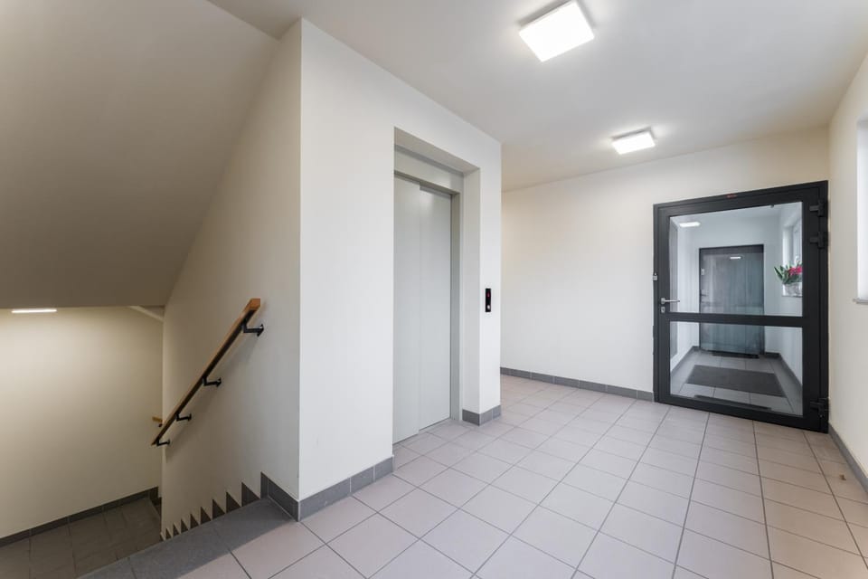 Property building, elevator