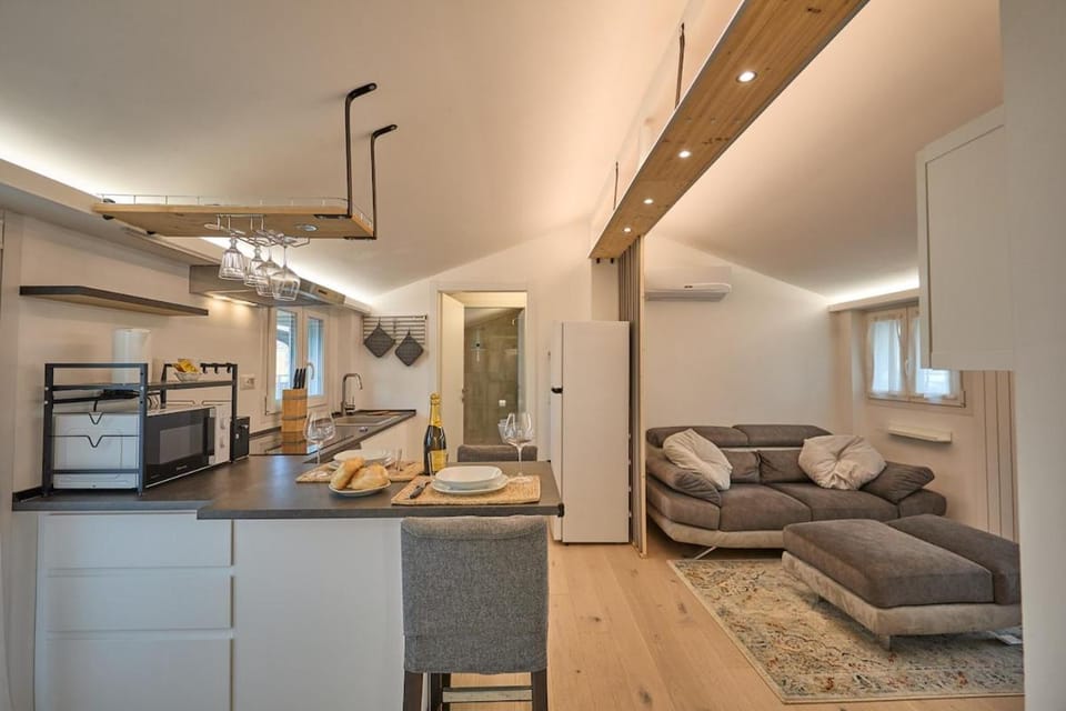 Kitchen or kitchenette, Living room, Dining area