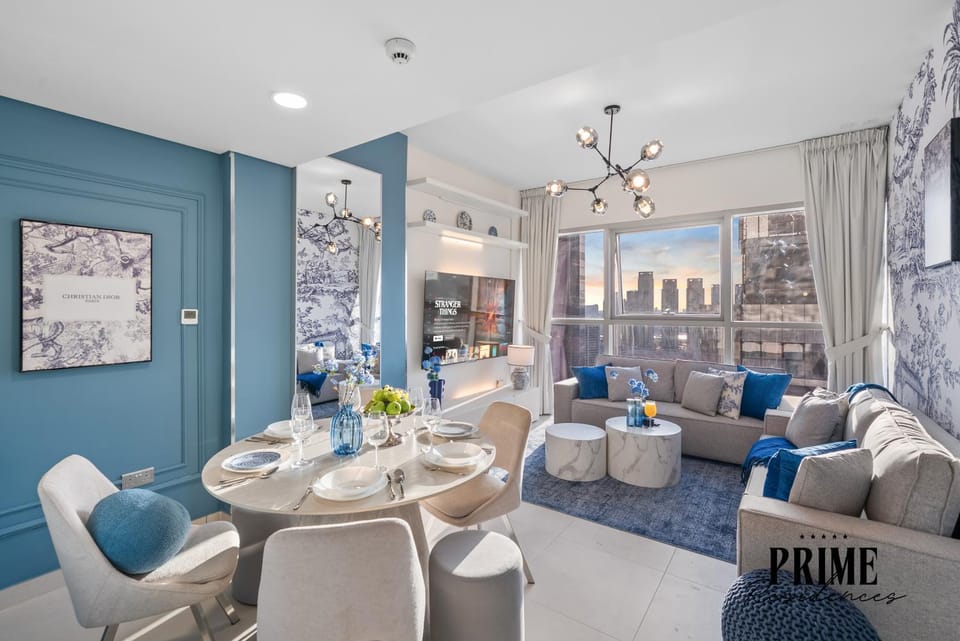 Living room, City view