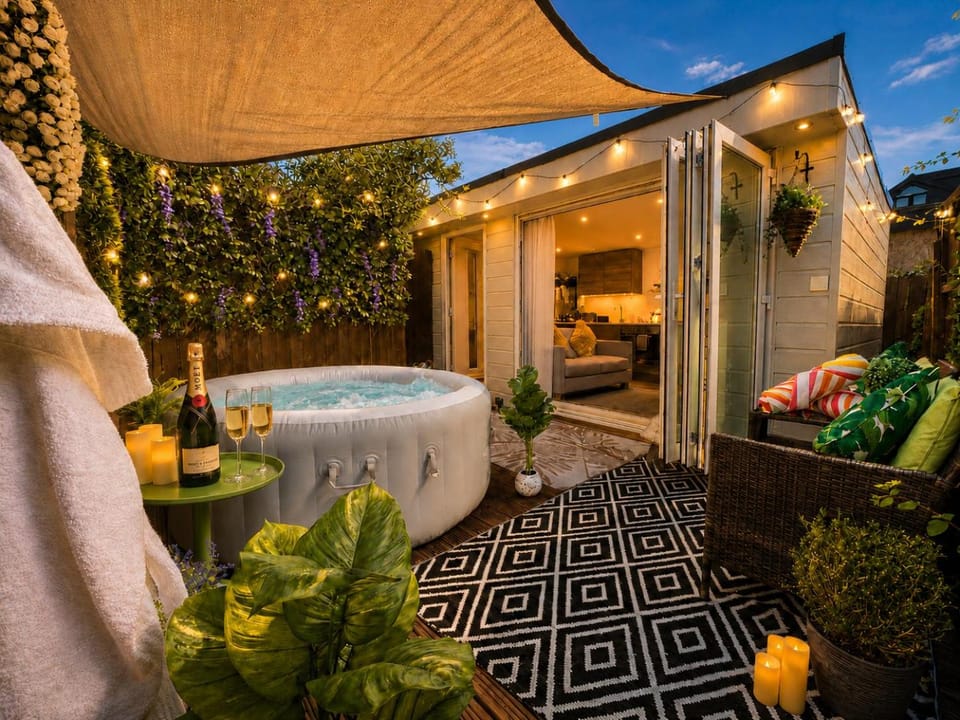 Property building, Garden, Hot Tub