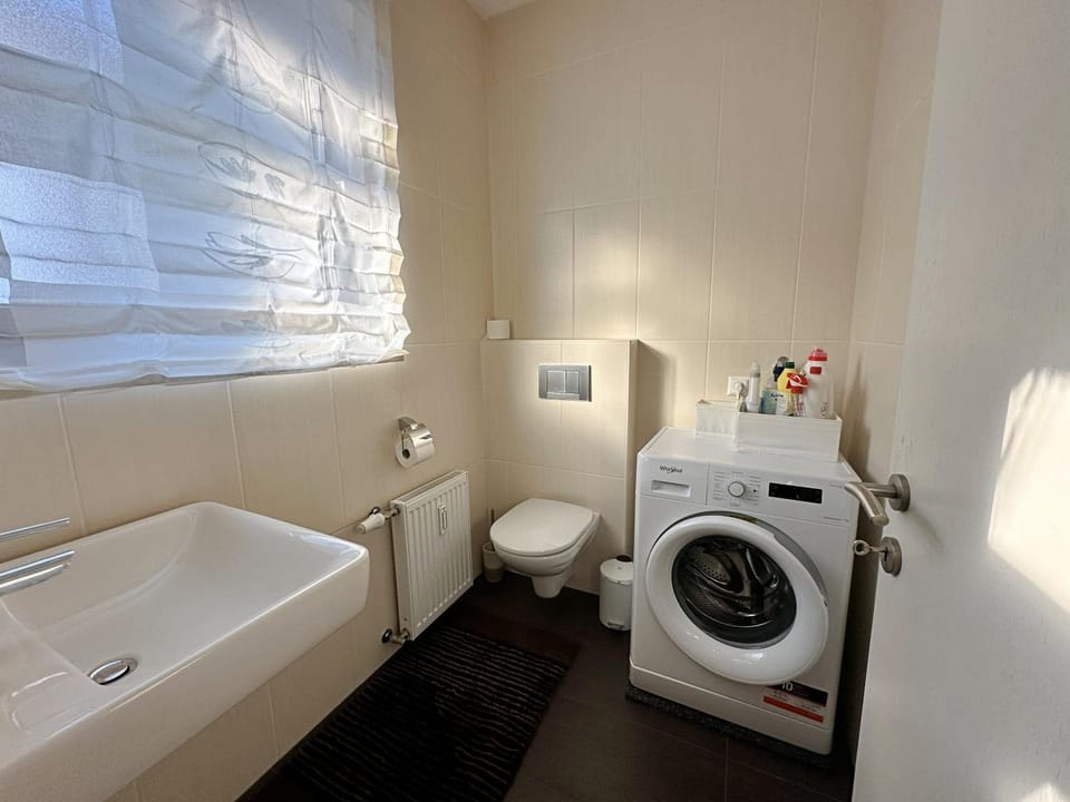 Toilet, Bathroom, washing machine