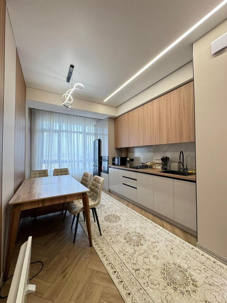 Kitchen or kitchenette, Dining area, oven, stove, kitchen, kitchen