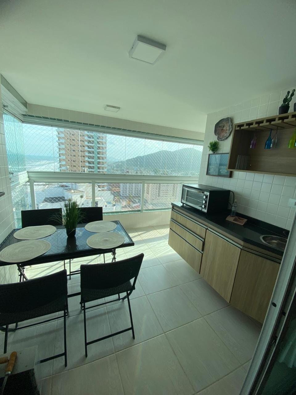 View (from property/room), Balcony/Terrace, oven