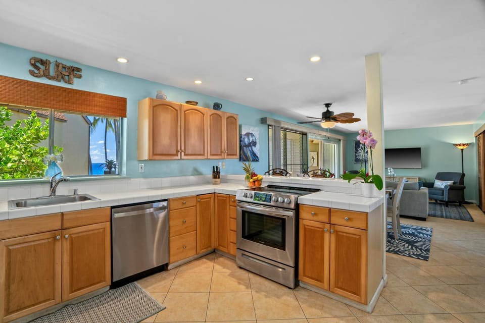 Sea view, kitchen