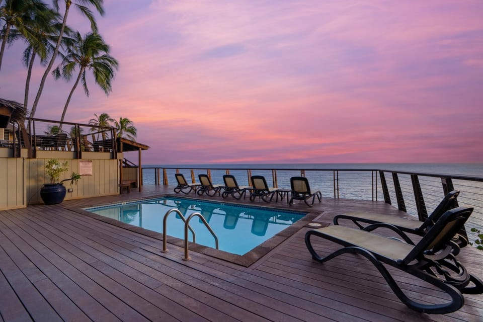 Sea view, Swimming pool, Sunset