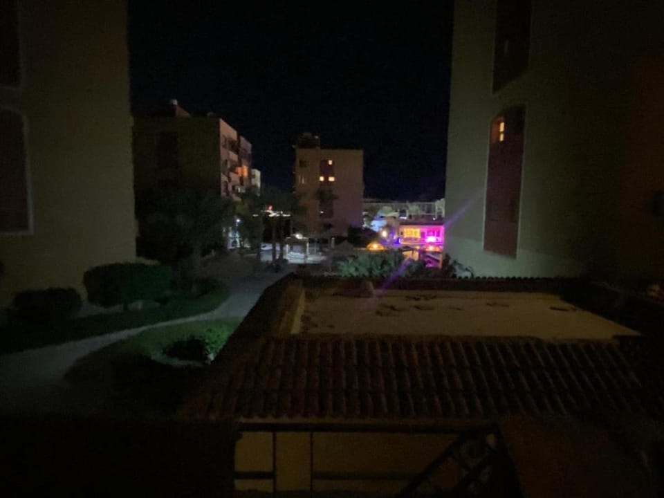 Night, Pool view, Swimming pool