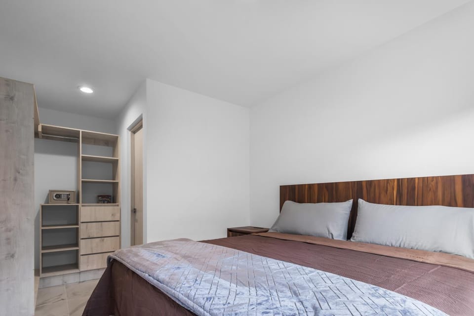 Bed, Photo of the whole room, Bedroom, wardrobe