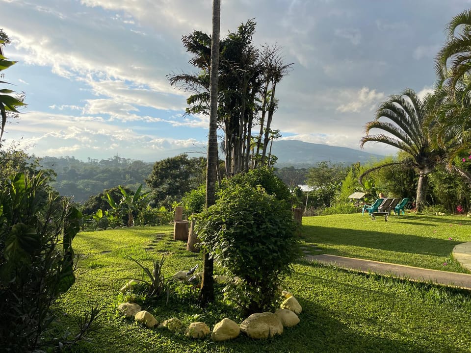 Day, Garden, Garden view, Mountain view