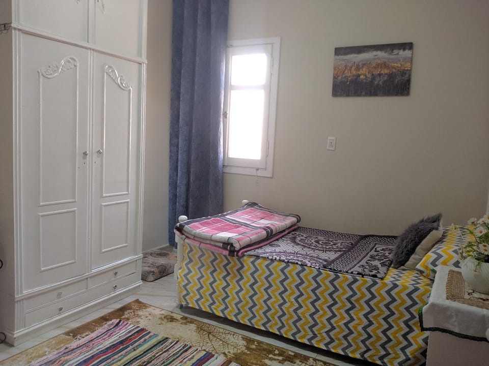 Bed, Photo of the whole room, Bedroom, towels, wardrobe