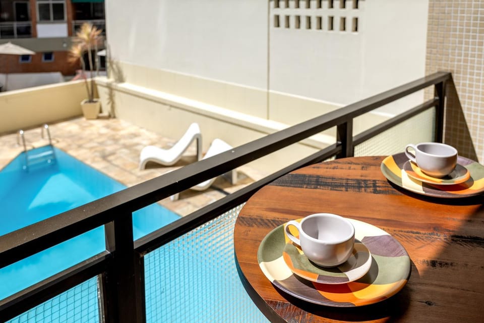 View (from property/room), Balcony/Terrace, Pool view