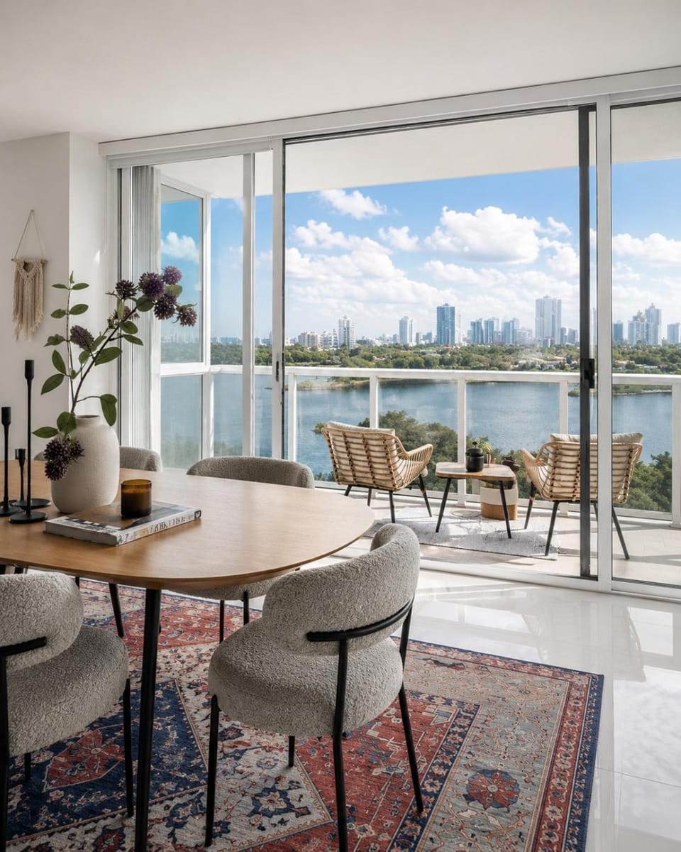 View (from property/room), Balcony/Terrace, Dining area, City view, Lake view