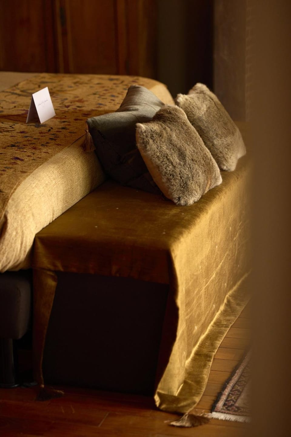 Bed, Decorative detail, Bedroom