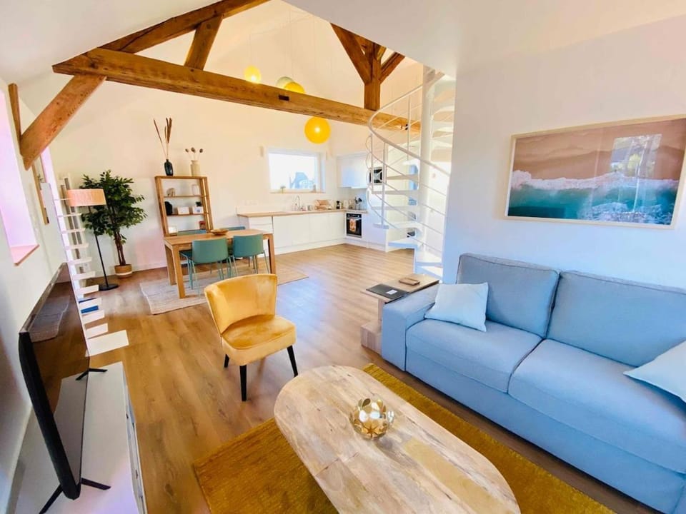A 2 Pas de la Mer, 2 bedrooms, sea view, parking Apartment in Houlgate