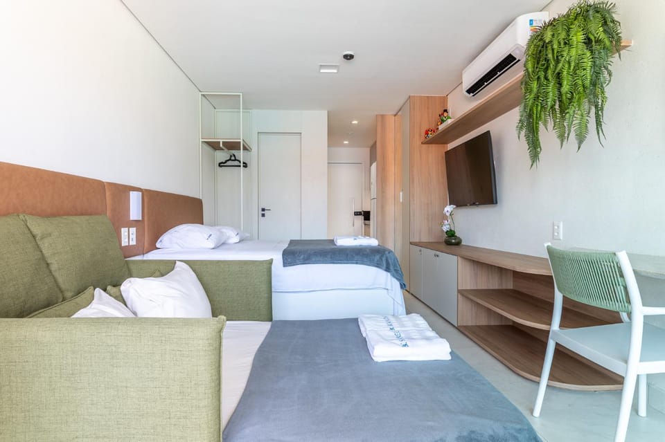Bed, Photo of the whole room, Bedroom, air conditioner