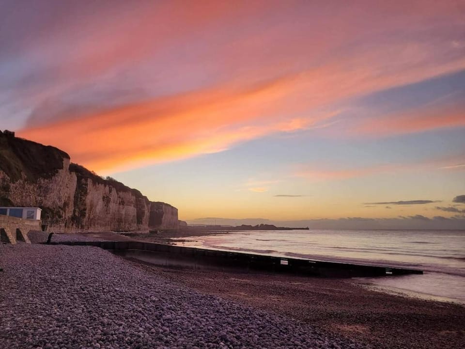 Natural landscape, Beach, Sea view, Sunrise, Sunset