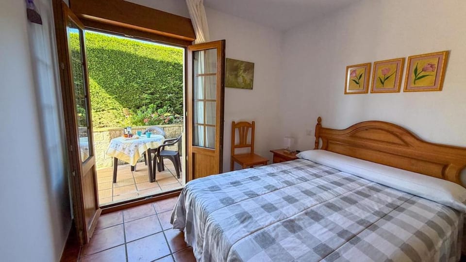 Apartamento Rural Sanvi A - terrace and views of the Picos Apartment in Western coast of Cantabria