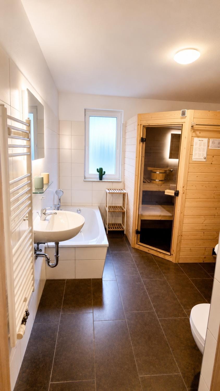 Seeurlaub Müritz - Fewo Pinus EG mit Sauna, nur 300 m zum Strand Apartment in Röbel