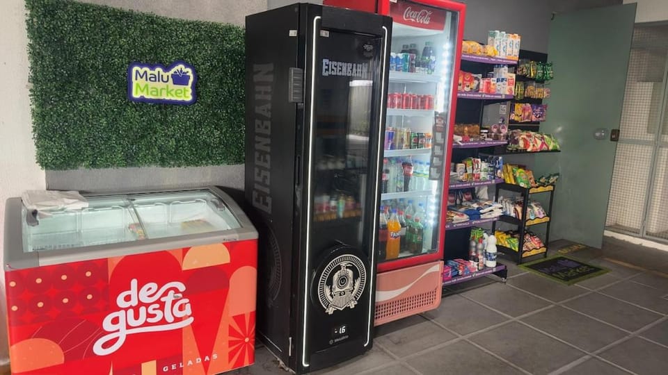 Property building, vending machine
