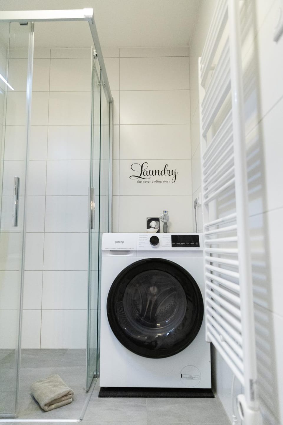 Shower, washing machine, dryer