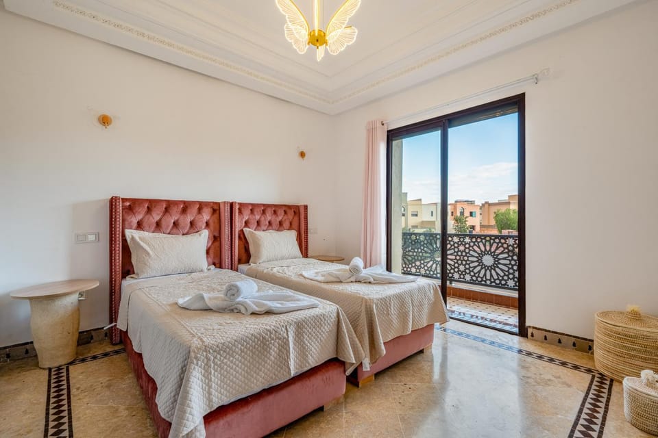 Andalusian Dream Villa pool and balcony Villa in Marrakesh