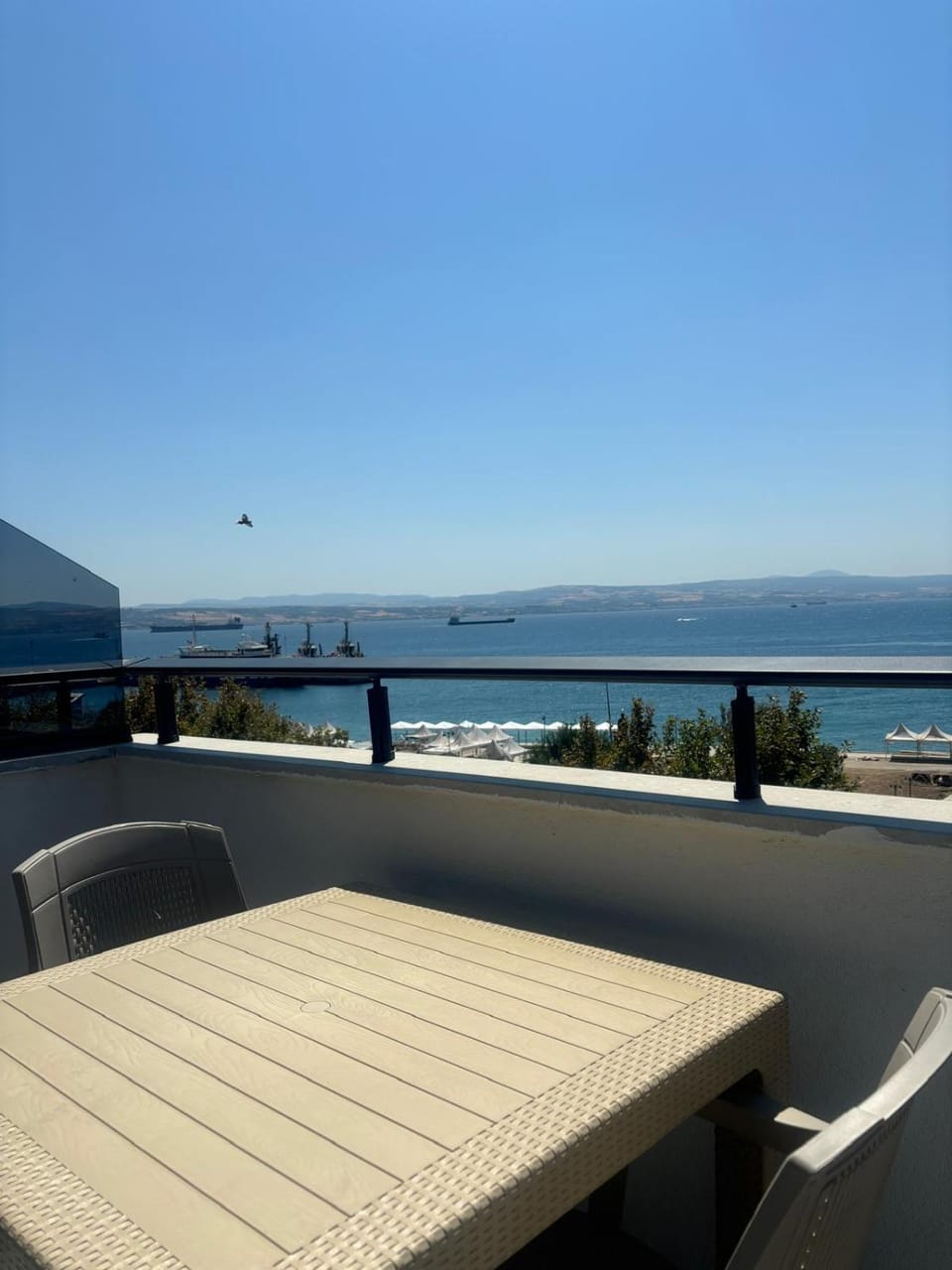 View (from property/room), Balcony/Terrace, Sea view