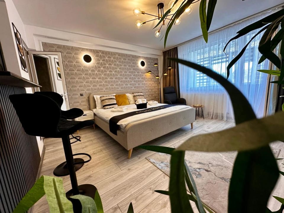 Bed, Living room, Photo of the whole room, Seating area, Bedroom