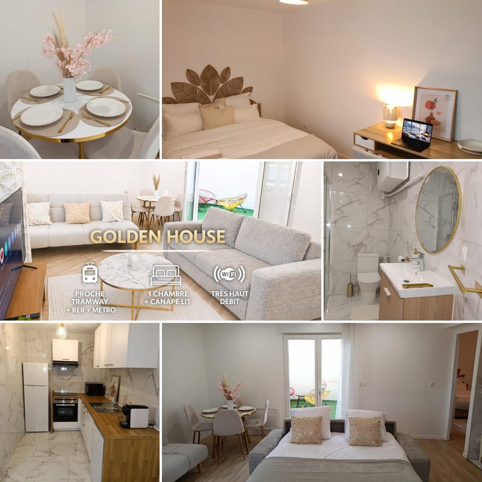 1Ch-4pers-Paris-CDG-STADE DE FRANCE-Patio Apartment in Saint-Denis, France