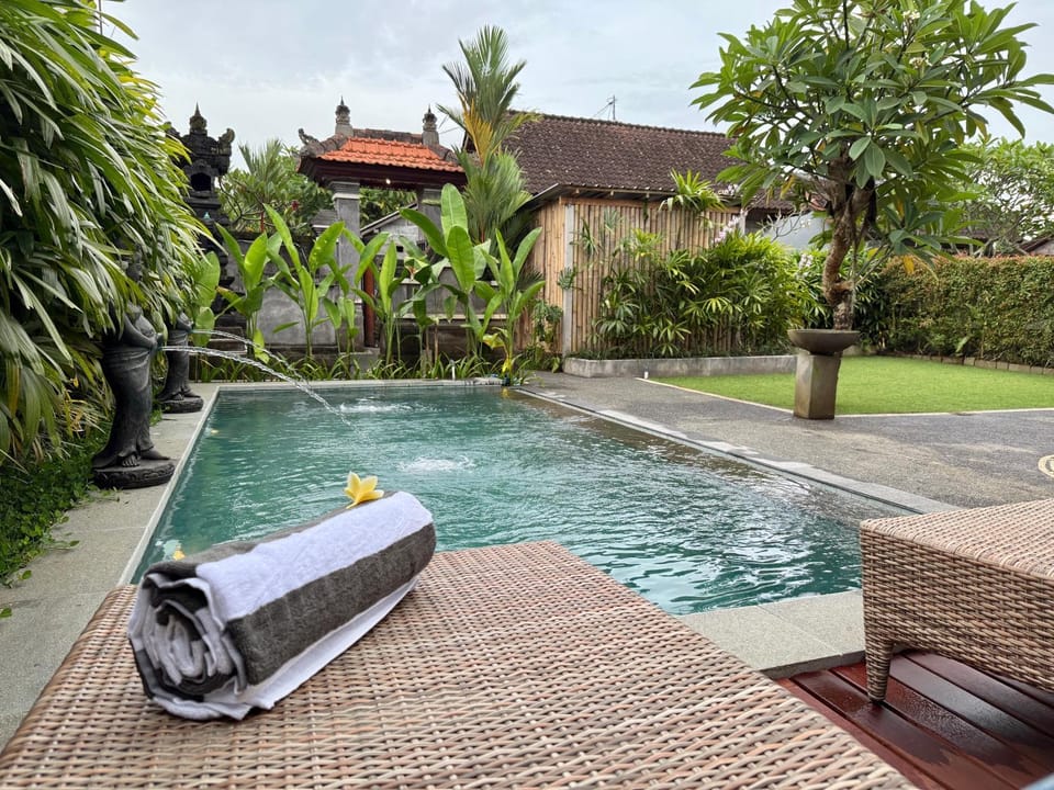 Natural landscape, Garden, Pool view, Swimming pool