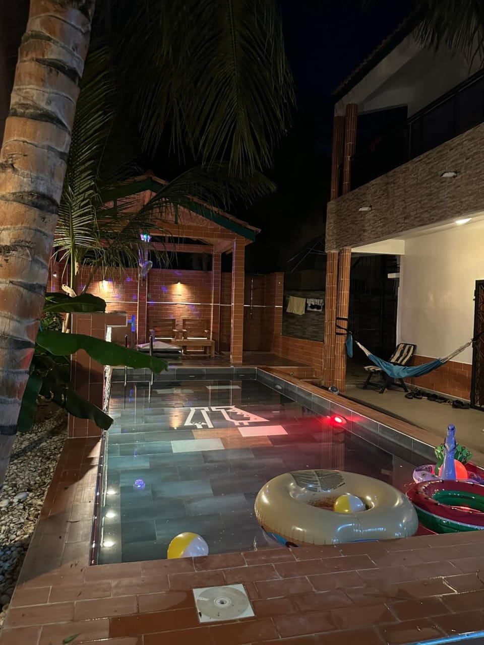 Night, Natural landscape, Pool view, Swimming pool