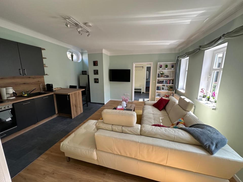 TV and multimedia, Kitchen or kitchenette, Living room, Photo of the whole room, Seating area, Dining area, oven