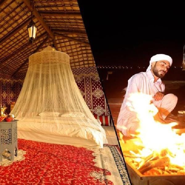 Evening Desert Safari with BBQ Dinner and Camping Luxury tent in Ajman - United Arab Emirates