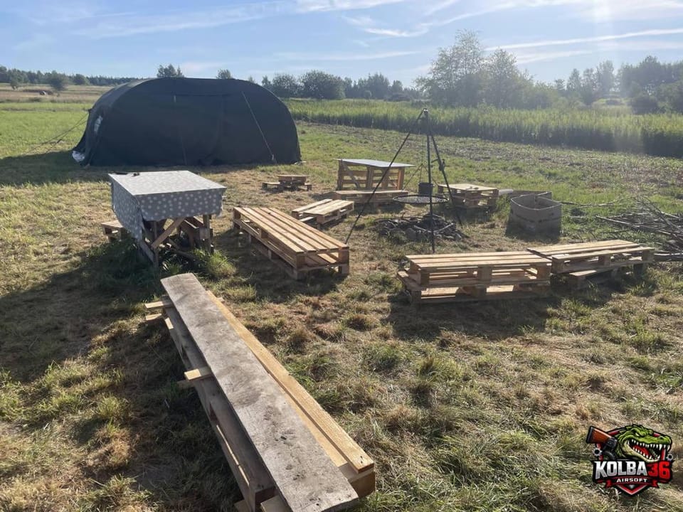 Pole Namiotowe przy Strefie Przygodowej Arena Kolba36 Luxury tent in Poland