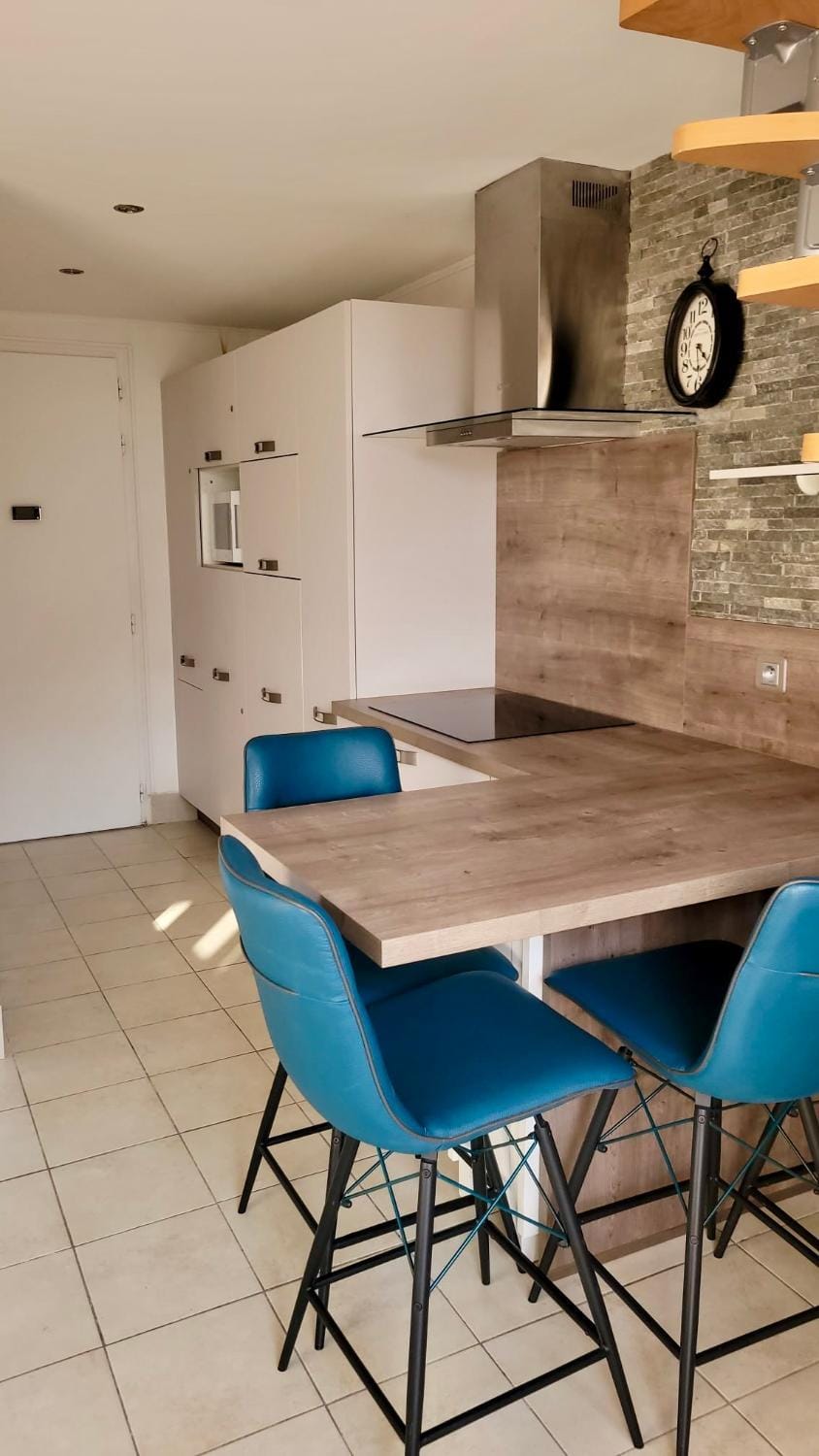 Kitchen or kitchenette, Dining area, oven, stove