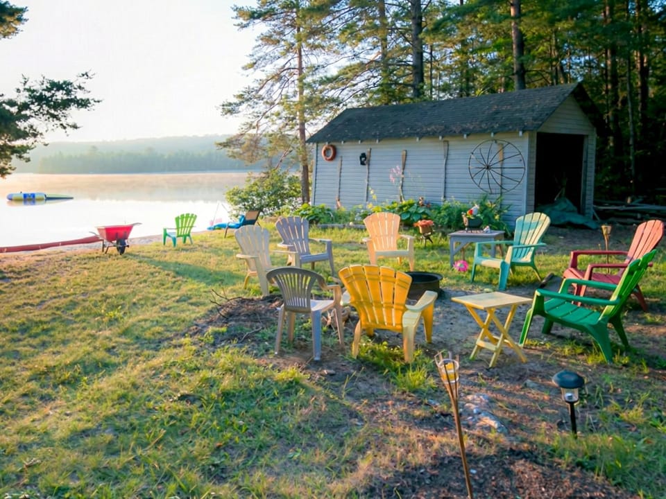 Natural landscape, Lake view, sunbed