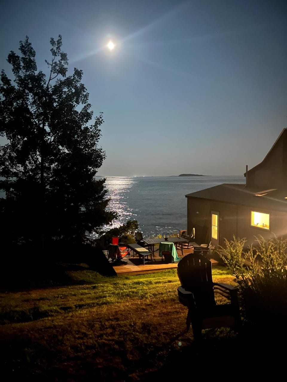 Night, Sea view