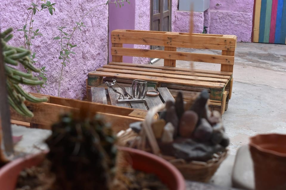 Patio, Off site, Day