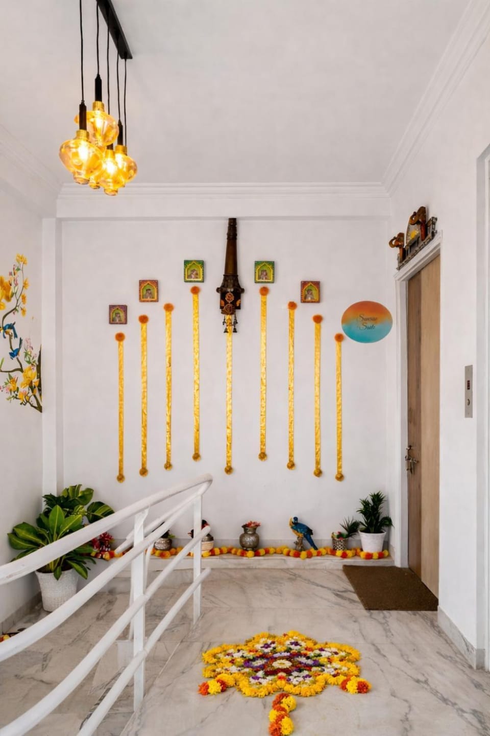 2 BHK Sunrise Suite in Luxe Lakeview Apartment Villa in City center Apartment in Udaipur