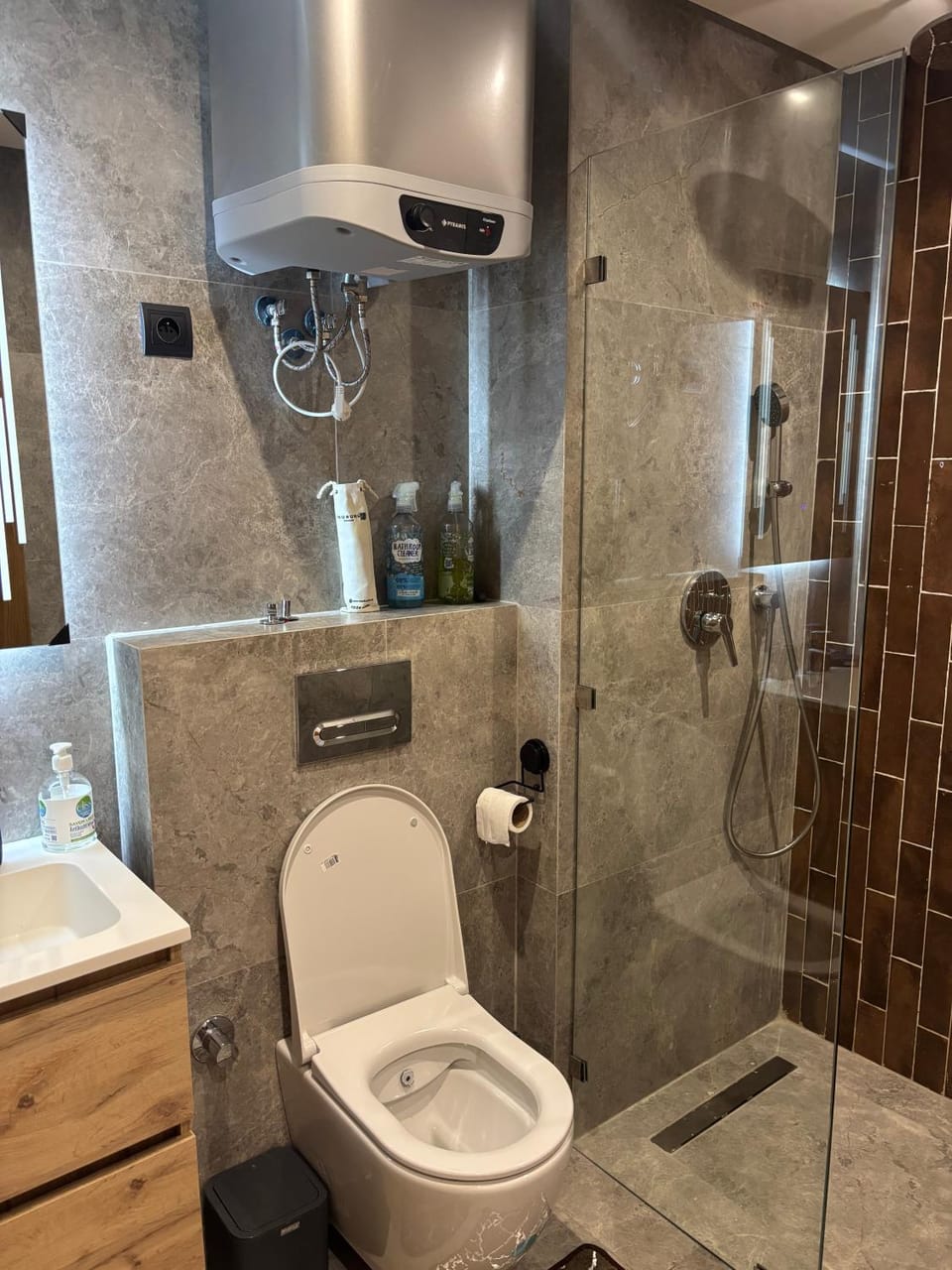 Bathroom, hair dryier