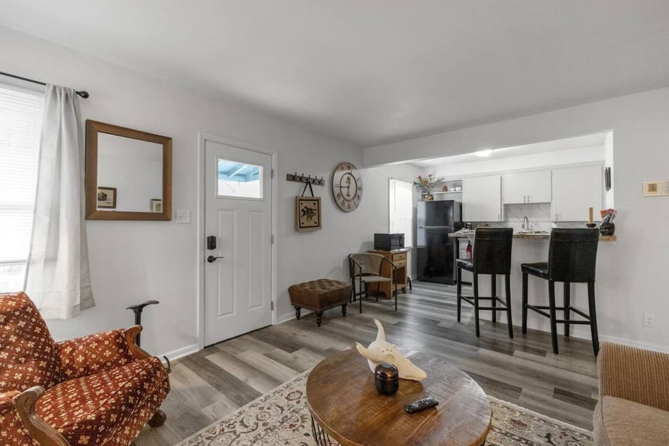 Pony Express 1BR | Pets OK + Laundry | Blue Door Apartment in Saint Joseph