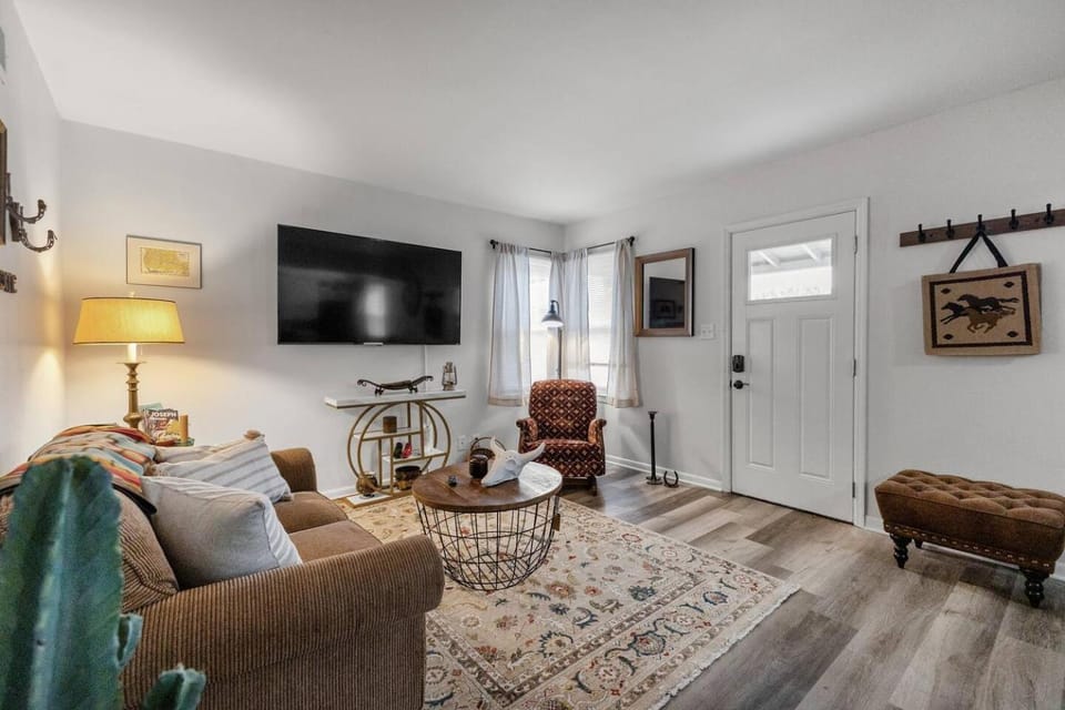 Pony Express 1BR | Pets OK + Laundry | Blue Door Apartment in Saint Joseph