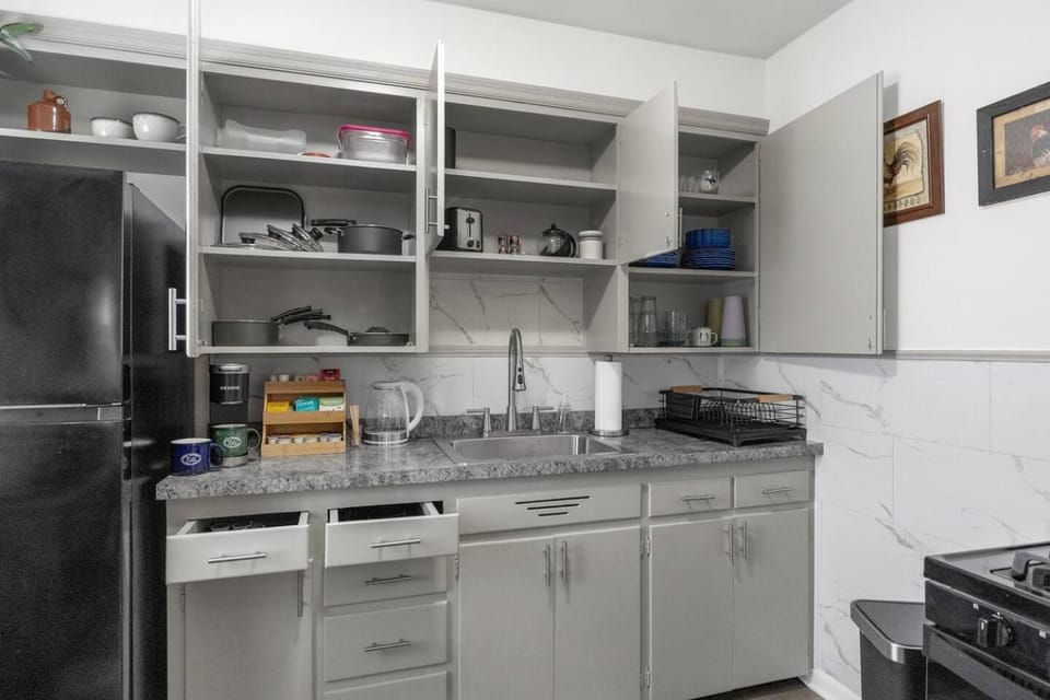 Pony Express 1BR | Pets OK + Laundry | Blue Door Apartment in Saint Joseph