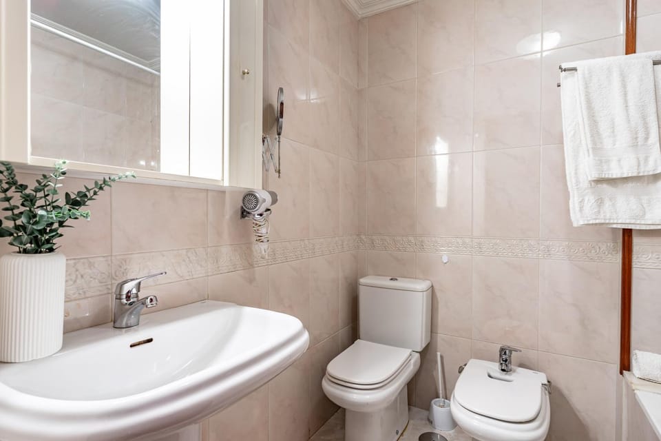 Bathroom, Living room