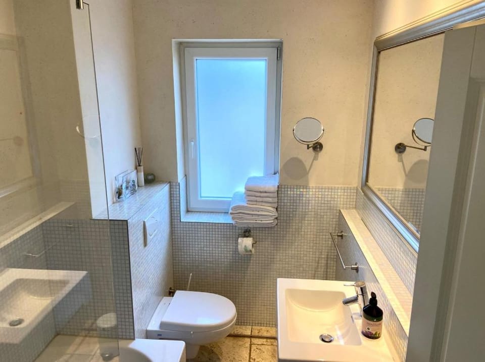 Shower, Toilet, Bathroom, towels