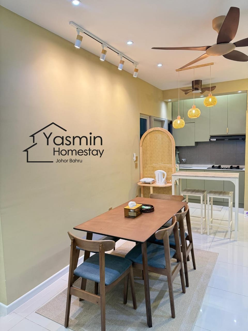 3R2B 1-9pax Yasmin Homestay Johor Bahru - One49 Residence Apartment in Johor Bahru