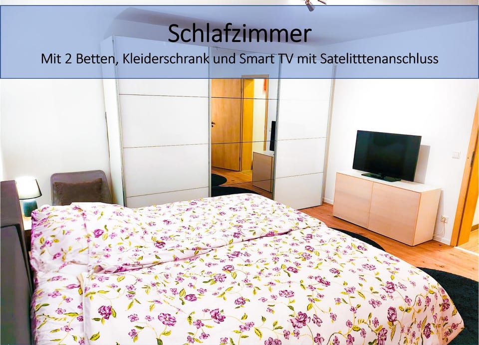 Bed, TV and multimedia, wardrobe